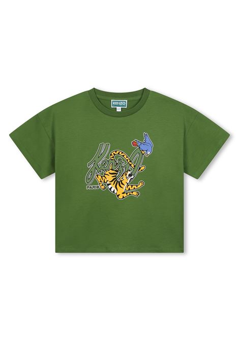 T-shirt con stampa KENZO KIDS | K6075964M